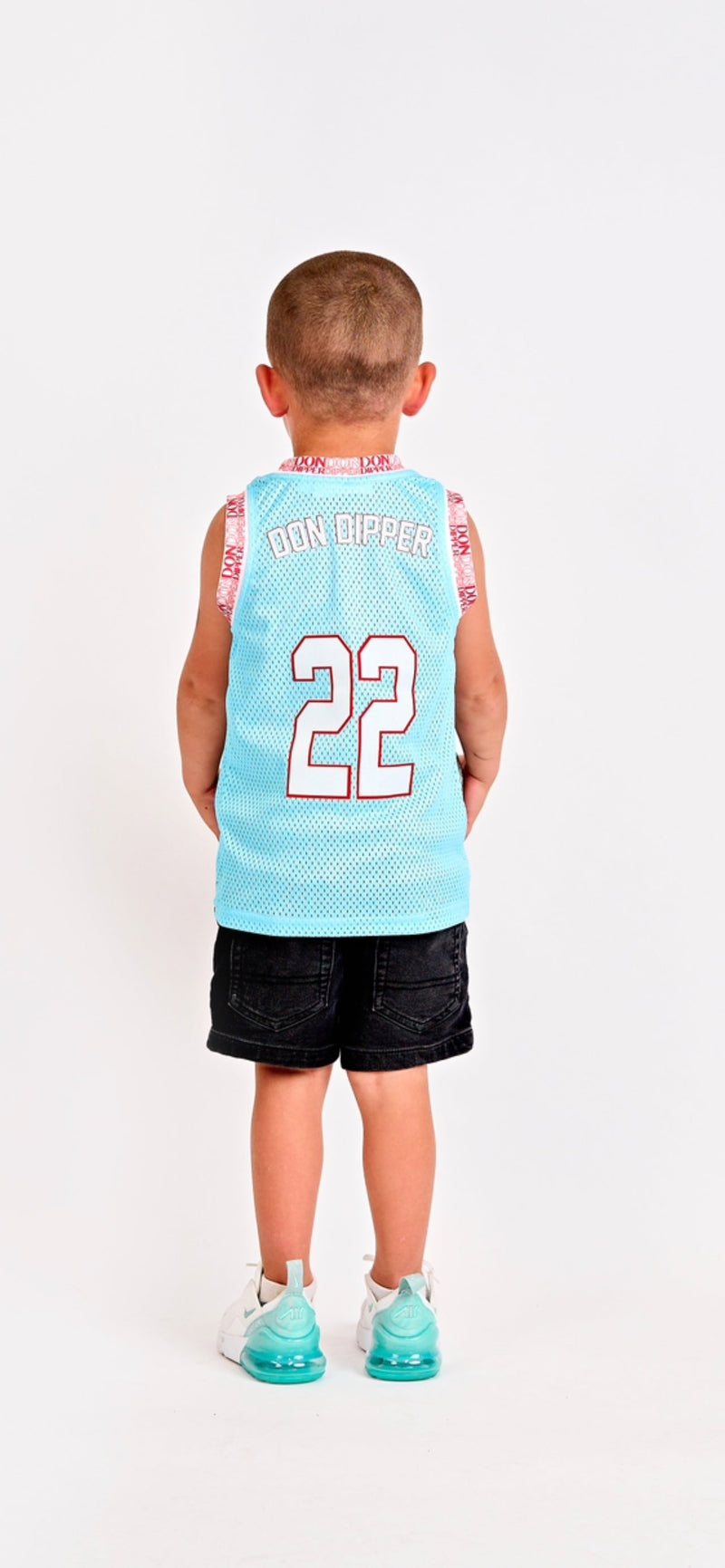 Don Dipper 22 Baby Blue Kids Jersey